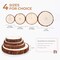 Wood Slices 30 Pcs 2.8-3.1 Inches Natural Wood Rounds Wooden Circles for Crafts Christmas Ornaments Unfinished Wood Kit with Predrilled Hole for DIY Arts Painting Centerpieces (2.8-3.1 inches)